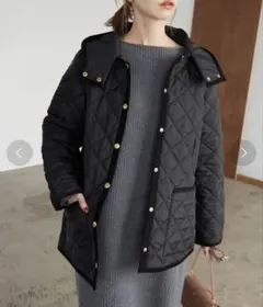 SLOBE IENA ARKLEY W/フードブルゾン ブラック