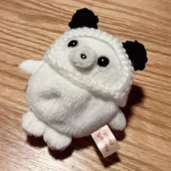 ミニビーンズ　ボンネット　帽子　パンダ　ぬい服
