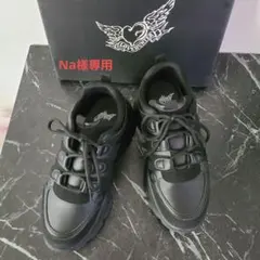 LOVE HUNTER ダッドスニーカー 厚底 ブラック