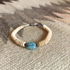 Vintage Navajo★ shell&turquoise bracelet