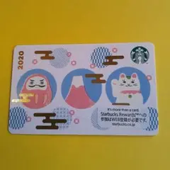 使用可能★激レア☆専用台紙付き☆スターバックスカード だるま　旧ロゴ 1枚 使用可能☆激レア☆専用台紙付き☆スターバックスカード だるま