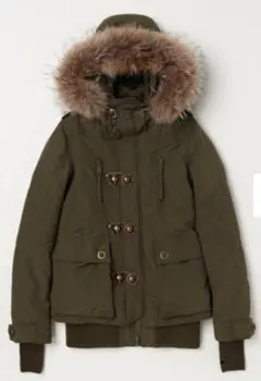 SLY★N3Bショートコート☆ミリタリー★フード＆ボアライナー付☆カーキ1