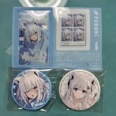 ホロライブ ローソン 白上フブキ おでかけ ルームウェア 缶バッジ クリアシート