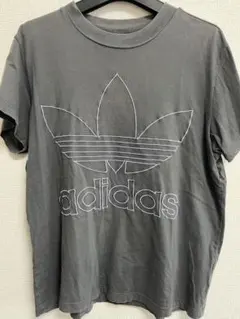 adidas アディダス トレフォイルロゴ 半袖Tシャツ グレーのサムネイル
