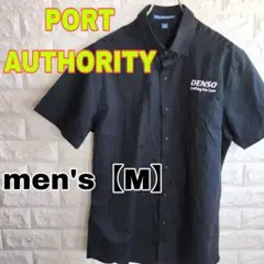 D33 【PORT AUTHORITY】半袖シャツ【メンズM】黒
