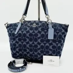 【極美品】コーチ ケルシー サッチェル シグネチャー ハンドバッグ 2way