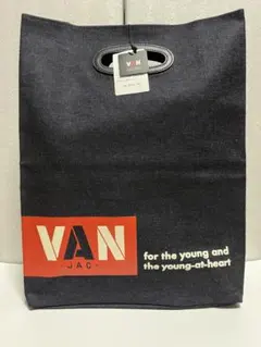 【新品・昭和レトロ】VAN トートバッグ ネイビー ヴァンヂャケット