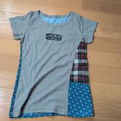 AS BEBES パッチワーク Tシャツ 100cm