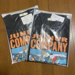 未使用・新品！２枚購入も可！JUNIOR COMPANYプリント！七分丈Tシャツ