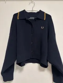 FRED PERRY ネイビー カーディガン