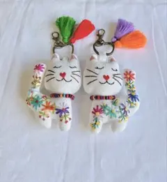 ネコちゃんキーホルダー 2個セット