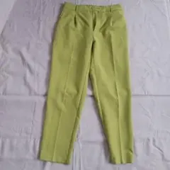GU　Lサイズ ライムグリーン スラックス ゴムウエスト
