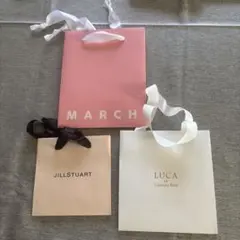 ショップ袋セット MARCH JILLSTUART LUCA