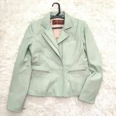 美品 バルマン ライダースジャケット ラムレザー シングル L相当