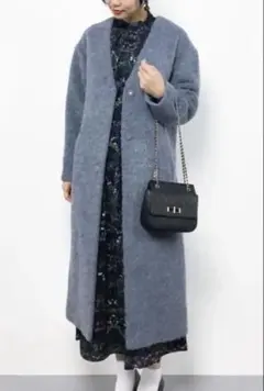 ★お値下げ中★Ray BEAMS / シャギー Vネック ロング コート