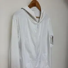 T856 UNIQLO エアリズムパーカーホワイト 訳ありのサムネイル
