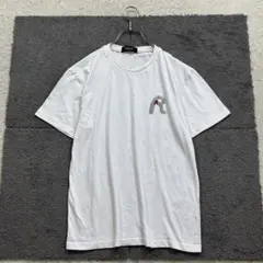リプレイ【166】白 半袖クルーネックTシャツ Rロゴ 微ストレッチ カジュアル