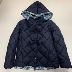 yu★プロフ必読様専用キッズレディスリボン付きキルティング中綿コート 135cm