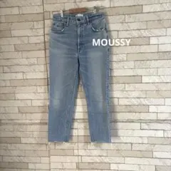 moussy マウジー デニム 切りっぱなし スキニー　春 夏 秋 冬　ジーパン