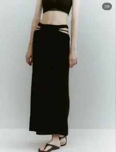 marte ilanis Waist Cut Out Skirt ロングスカート