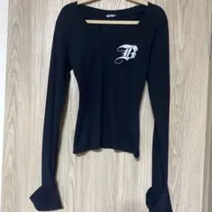 shoko×アベイル プルオーバー　ブラック　mサイズ