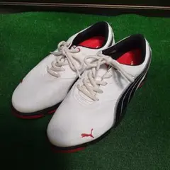 Puma ゴルフシューズ ホワイト/ブラック/レッド