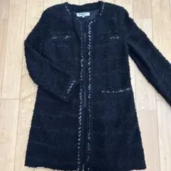 ナチュラルビューティーベーシック　ハーフコート　ブラック　Mサイズ