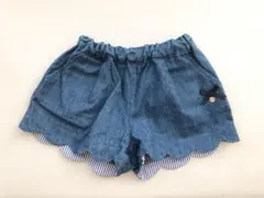 アプレレクールapres les coursスカラップショートパンツ ショート丈