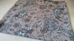 花柄生地 　茶系　 ハンドメイド素材