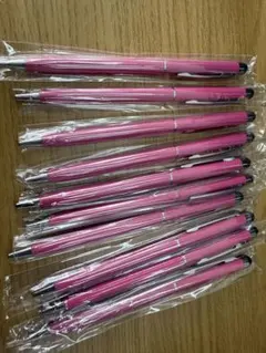 ピンクボールペン 10本セット スタイラス付き