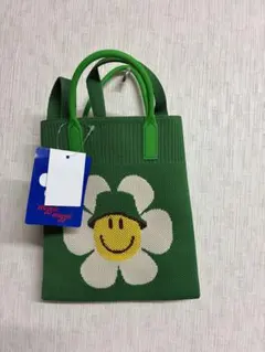 wiggle wiggle ニットトートバッグ グリーン