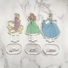 DAISO ダイソー ディズニープリンセス アクリルスタンド アクスタ 3種類のサムネイル