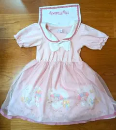 マイメロディ マジョリカ 半袖ワンピース ピンク
