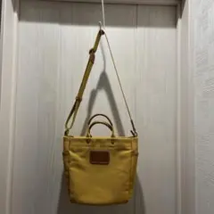 Dakota イエロー キャンバス ショルダーバッグ