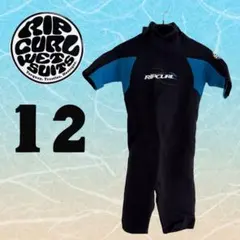 【RIP CURL】 ウェットスーツ スプリング キッズ ブラック ブルー 12のサムネイル