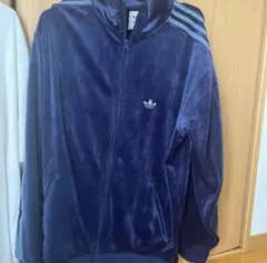 adidas ネイビー ベロア トラックジャケット BE:FIRST着用
