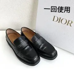 【新品未使用】Dior 黒 ローファー シルバーバックル DIOR | Dior Granville ローファー ポリッシュド カーフスキン