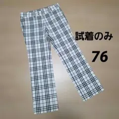 【試着のみ】BURBERRY　BLAC　LABEL 76 チェックパンツのサムネイル