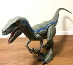 ジュラシックワールド　マテル ビッグブルー ヴェロキラプトル スーパービッグ