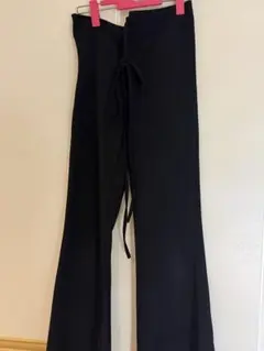 ブラック ワイドパンツ Mサイズ