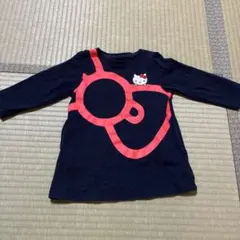 Hello Kitty 長袖Tシャツ 90サイズ ネイビー