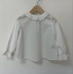 ボンポワン　フリル長袖ブラウス　4A