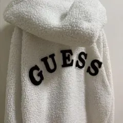 GUESS フリースジャケット ホワイト 白 ゲス