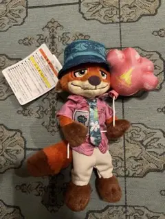 ディズニーリゾート　ズートピア2 ニック　ぬいぐるみバッジ　ぬいば　新品