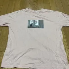CINEMA CLUB 猫 フォトプリント 半袖 Tシャツ ピンク