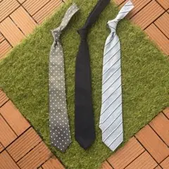 メンズ ネクタイ 3本セット ドット ヘリンボーン ストライプ