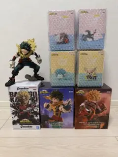 【新品•未開封】 ヒロアカ 鬼滅 プライズ フィギュア まとめ売り 最新プライズフィギュア含む9点まとめ売り ヒロアカ マコラ 鬼滅の刃