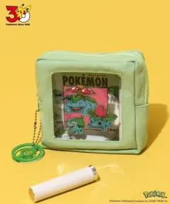 [新品]ポケモン 30周年 スリーコインズ 3COINS ミニポーチ　フシギバナ