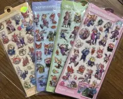 セットラスト1★ズートピアウォーターシール★4枚セット