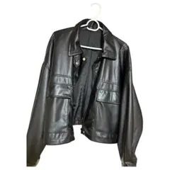 レザークロップドジャケット ブラック レディースライダースジャケット　Mサイズ